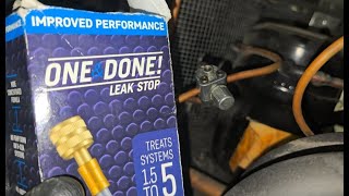 #Howtofix AC leaks, ONE and DONE leak stop, Seal leaks permanently, use for AC and Fridge