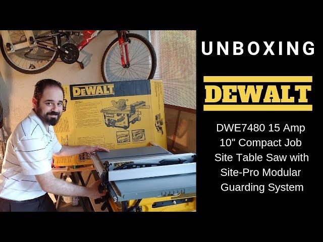 UNBOXING DEWALT DWE7480 Compact Table Saw 