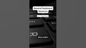 Alt + Page Down - Keyboard Shortcut