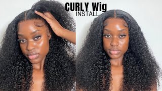 ULTIMATE MELT AND POPPING CURLS🔥 DETAILED CURLY FRONTAL WIG INSTALL USING EBIN | WEST KISS HAIR