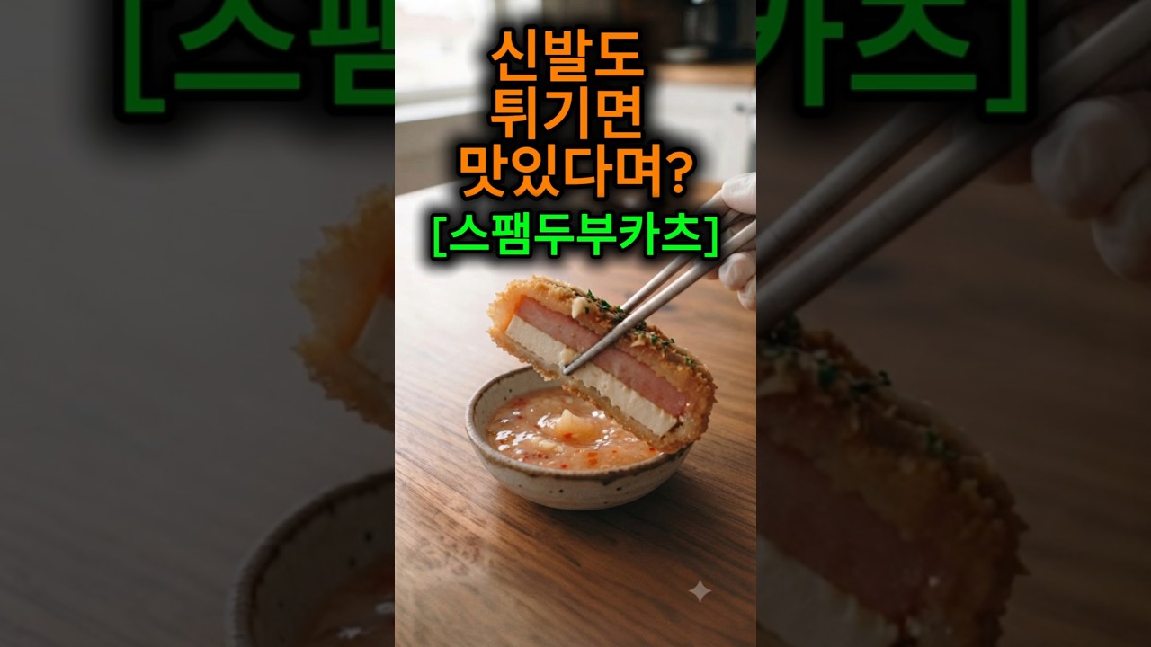 겉바속촉 끝판왕! 5분 만에 만드는 초간단 스팸두부카츠 레시피 숏폼 썸네일
