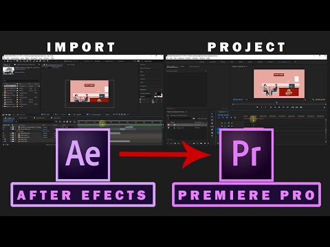 Vídeo: Como exporto o After Effects para o Premiere Pro?