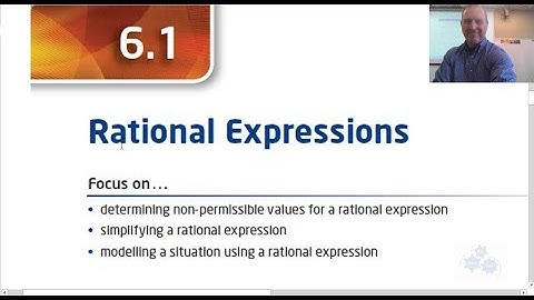 PC 20 6.1 Rational Expressions