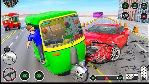 off-road tuk Tuk Auto Rickshaw driver simulator gameplay video