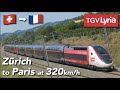 Zürich to Paris at 320 km/h ! TGV Lyria FIRST Class review