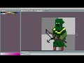DeVlog 1 Elven Rain pixel art animating the bow
