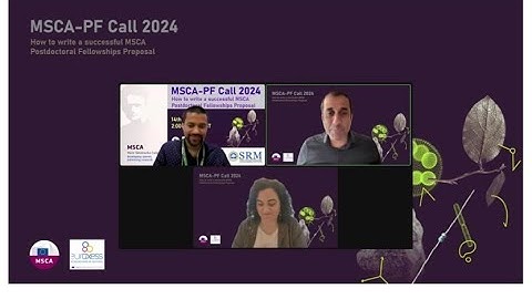 Webinar: MSCA-Postdoctoral Fellowships 2024 - "How to write a successful proposal"