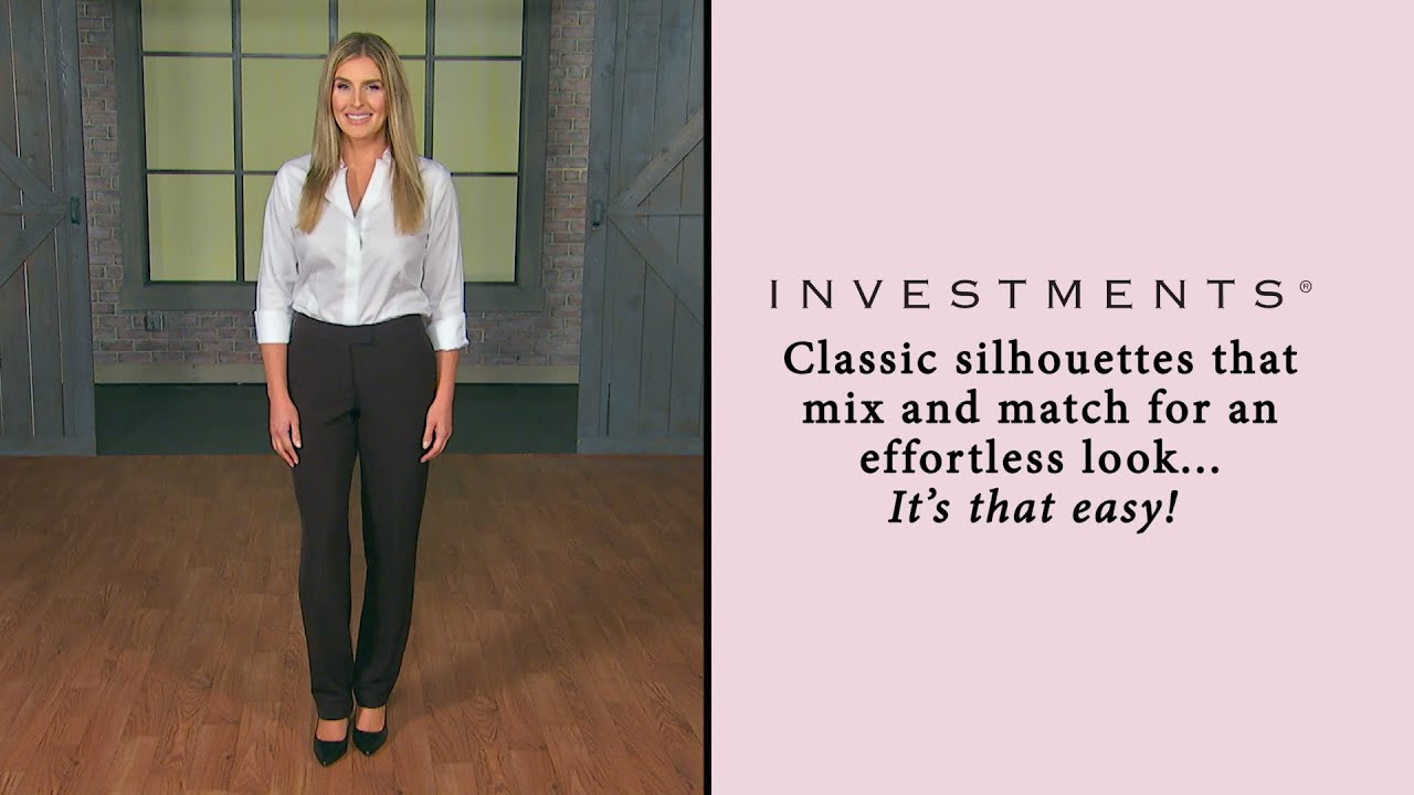 Investments Petite 5th Ave Pant - YouTube
