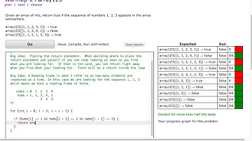 Codingbat - array123 (Java)