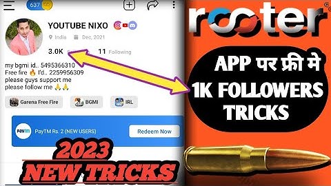 how to increase followers on rooter app | rooter app par follower kaise badhaye 2023 | rooter auto