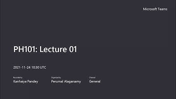 PH101: Lecture 01: Mathematical Concepts