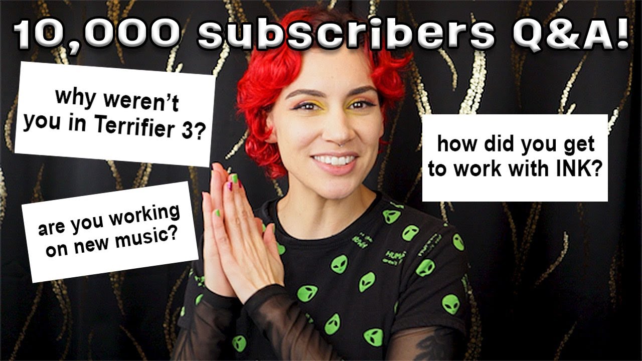 10,000 Subscribers Q&A! (Ice Nine Kills, Cosplay, and more!)