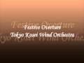 Festive overture live tokyo kosei wind orchestra