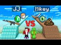 JJ VS Mikey POOR Dirt Bridge VS RICH Diamond Bridge Challenge - in Minecraft (Maizen)