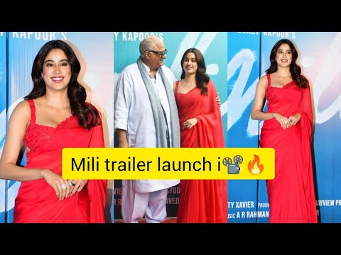 janhvi Kapoor during Mili trailer launch in Mumbai 📽️🔥🕵️