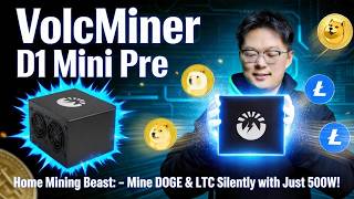 Home Mining Beast: VolcMiner D1 Mini Pre – Mine DOGE & LTC Silently with Just 500W!