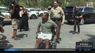 San Bernardino Sheriff released from hospital after being shot by suspect