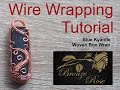 Wire wrapping tutorial  blue kyanite woven box wrap