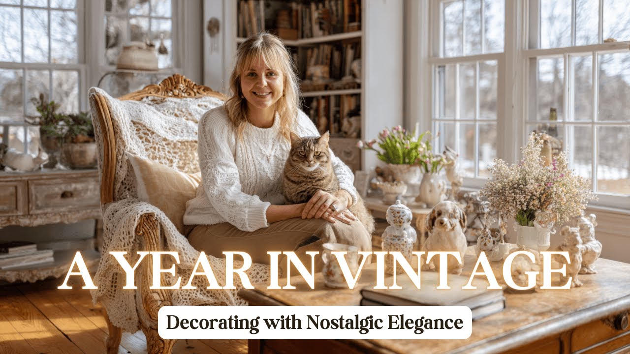 View of A Year in Vintage: Decorating with Nostalgic Elegance - YouTube