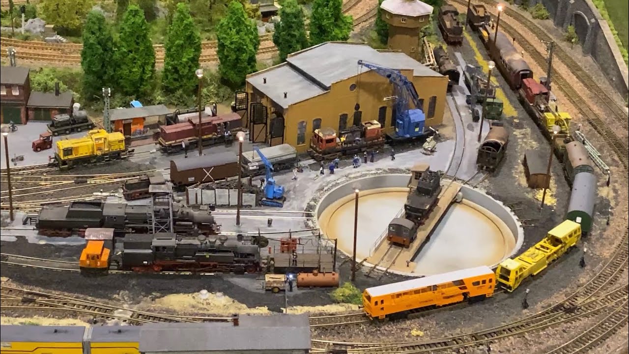 Erlebnis Modellbahn 2023 - Modellbahnanlagen zusammen gestellt - Full HD 60 fps