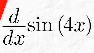 Derivative of sin(4x) with Chain Rule | Calculus 1 Exercises