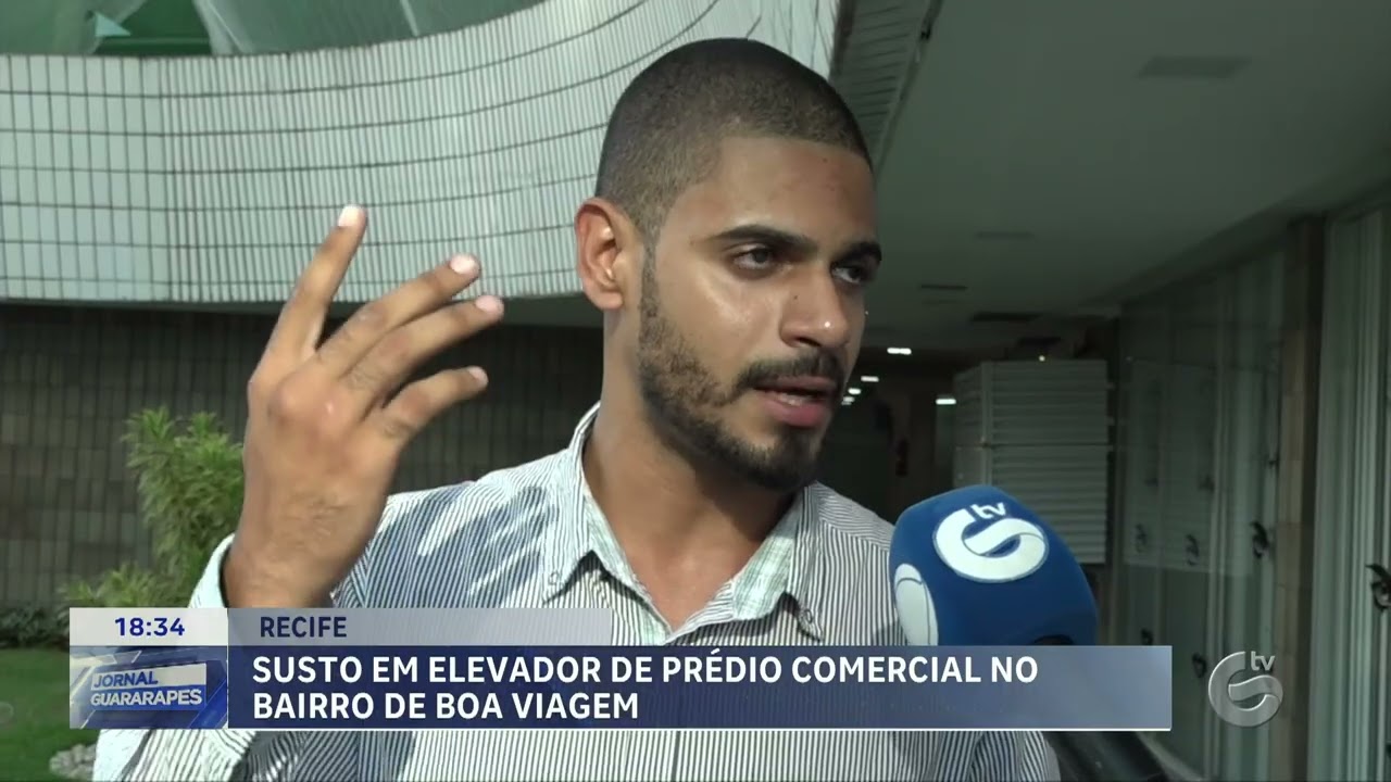 Susto em elevador de prédio comercial no bairro de Boa Viagem