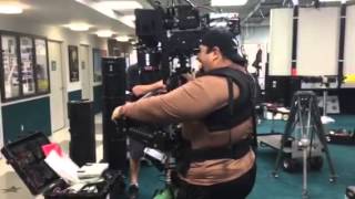 3D camera Steadicam dual RED Epic rig test flight