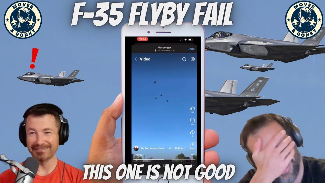 4th Gen Fighter Pilots React to F-35 5th Gen Flyby FAIL