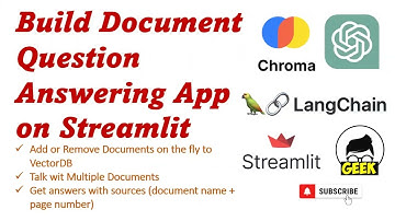Build Streamlit App for Multi-Document QnA (Streamlit + Langchain + ChromaDB + OpenAI)