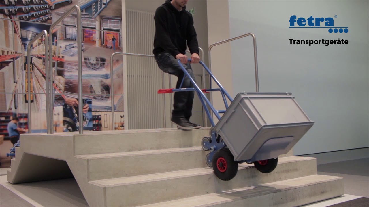 Treppentransport leicht gemacht: Fetra Treppenkarre mit 5‑armigen Radsternen