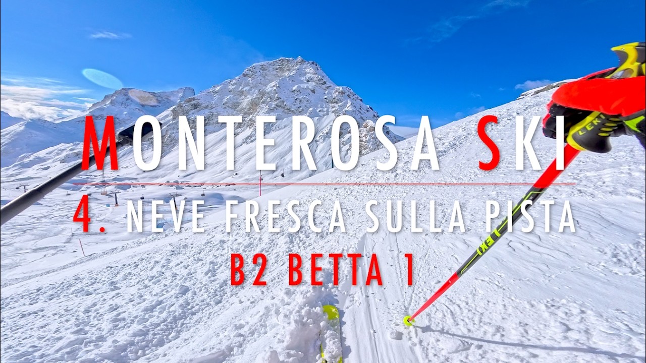 4K 🔴 MONTEROSA SKI 🔴 4. Neve fresca sulla pista B2 Betta 1 🔴 Day 3 🔴 Insta360 Ace Pro 2 🔴 11.2.2026