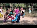 Village Women's Picnic Enjoyment/Group Eating/Fishing Man