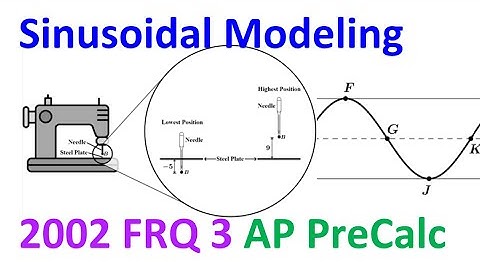 2002 FRQ 3 - Sinusoidal Modeling