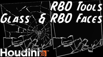 Glass Geometry & RBD Connected Face Node with RBD Tools in Houdini