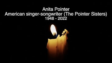 ANITA POINTER - RIP - TRIBUTE TO THE AMERICAN SINGER (THE POINTER SISTERS) WHO HAS DIED AGED 74