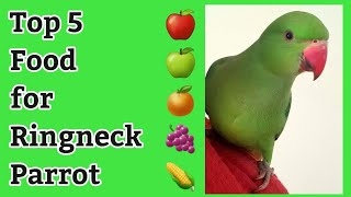 Top 5 Foods for Ringneck Parrot | Parrot Eating Food| Fruits  #parrots screenshot 3