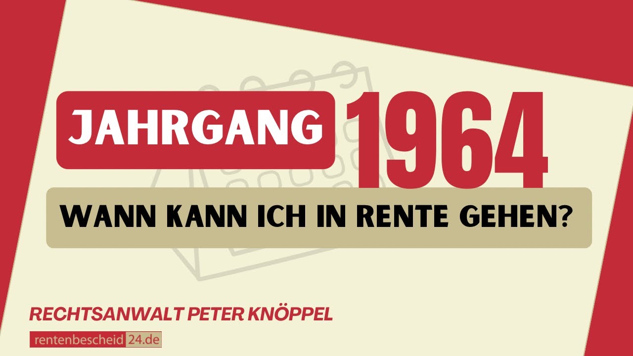 1964 Geboren Wann Rente