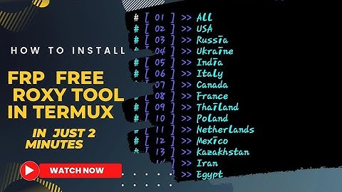 FRP|| Free Proxy Tool Installation|| How To Install Free Proxy Tool in Termux|Crypto With Termux 2.0