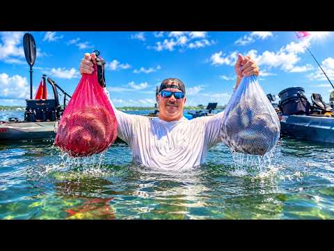 I JUMPED Off My Kayak to Catch LIMITS of These!!