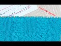 0161**Łatwy - ładny wzór ** Warkocz ** Dzierganie ze szkicem **tutorial