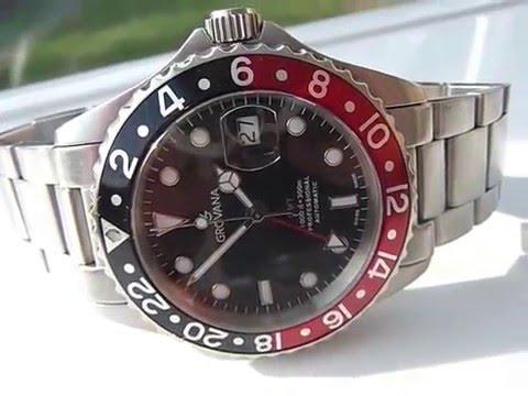 Grovana GMT Automatic Men's Watch - YouTube