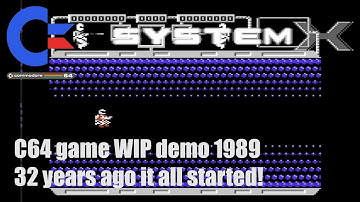 System X  - C64 game WIP demo (1989)