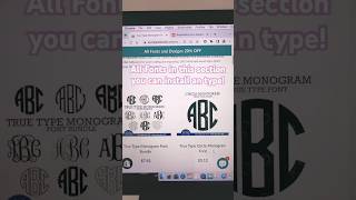 True Type Monogram fonts, Display and craft fonts #ttf #font #cricut #monogramfont #truetypefont