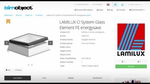 LAMILUX Energysave - Tutorial Revit and ArchiCAD