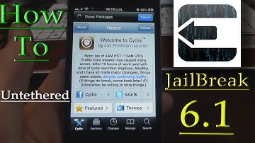 New iOS 6.1 Untethered iPhone Jailbreak Evasi0n.