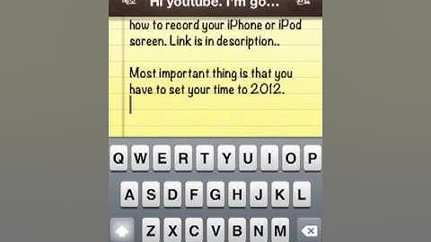 How to record your IPod screen without jailbreak!!!!