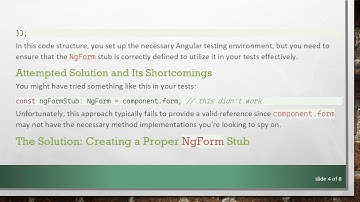 How to Fix the NgForm Spy Issue in Angular Testing