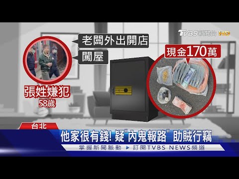 可怕!尾隨熱炒店老闆 偷整串鑰匙竊200萬