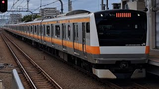 JR東日本中央線E233系H44編成快速東京行き武蔵境駅到着(2023/9/21)