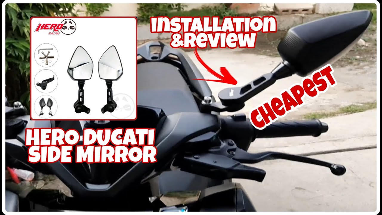 PINAKAMURANG DUCATI SIDE MIRROR...(HERO RACING) YouTube